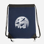 Full Moon Over London-None-Drawstring-Bag-DrMonekers
