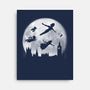 Full Moon Over London-None-Stretched-Canvas-DrMonekers
