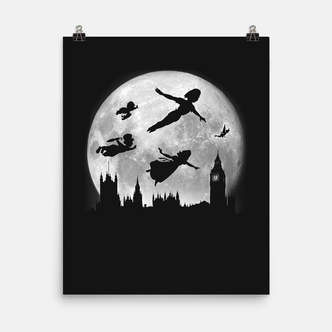 Full Moon Over London-None-Matte-Poster-DrMonekers
