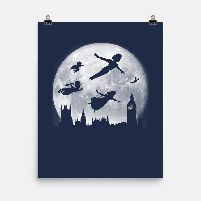 Full Moon Over London-None-Matte-Poster-DrMonekers