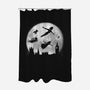 Full Moon Over London-None-Polyester-Shower Curtain-DrMonekers