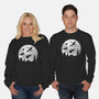 Full Moon Over London-Unisex-Crew Neck-Sweatshirt-DrMonekers