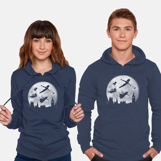 Full Moon Over London-Unisex-Pullover-Sweatshirt-DrMonekers