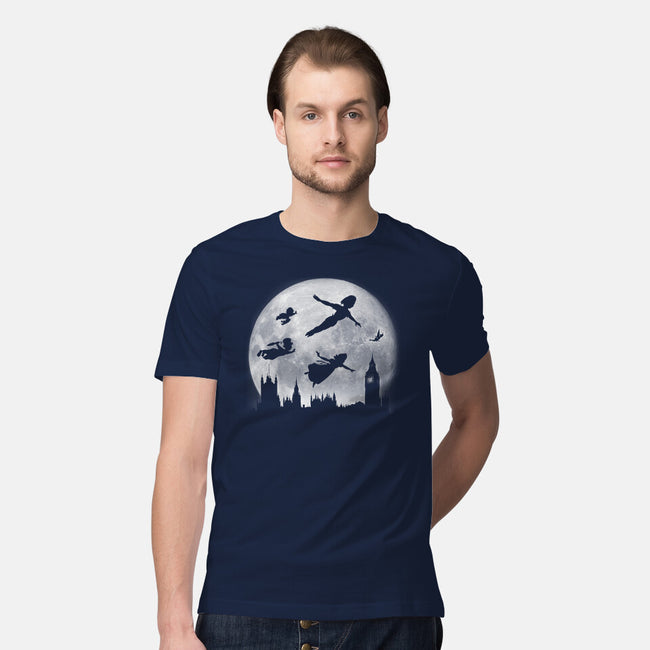 Full Moon Over London-Mens-Premium-Tee-DrMonekers