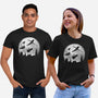 Full Moon Over London-Unisex-Basic-Tee-DrMonekers