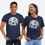 Full Moon Over London-Unisex-Basic-Tee-DrMonekers