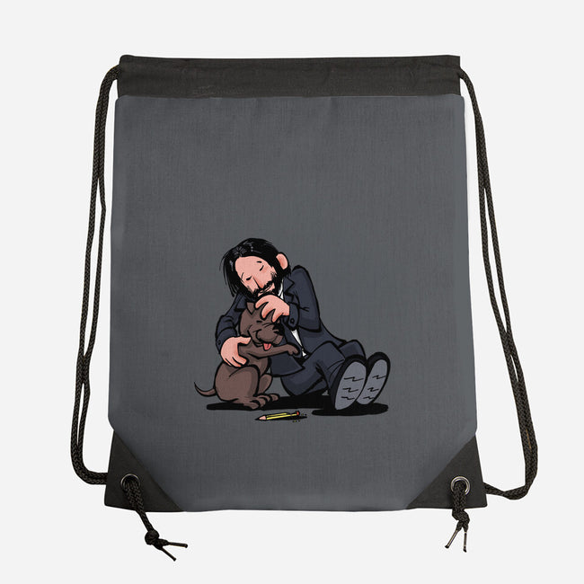 My Best Friend-None-Drawstring-Bag-zascanauta
