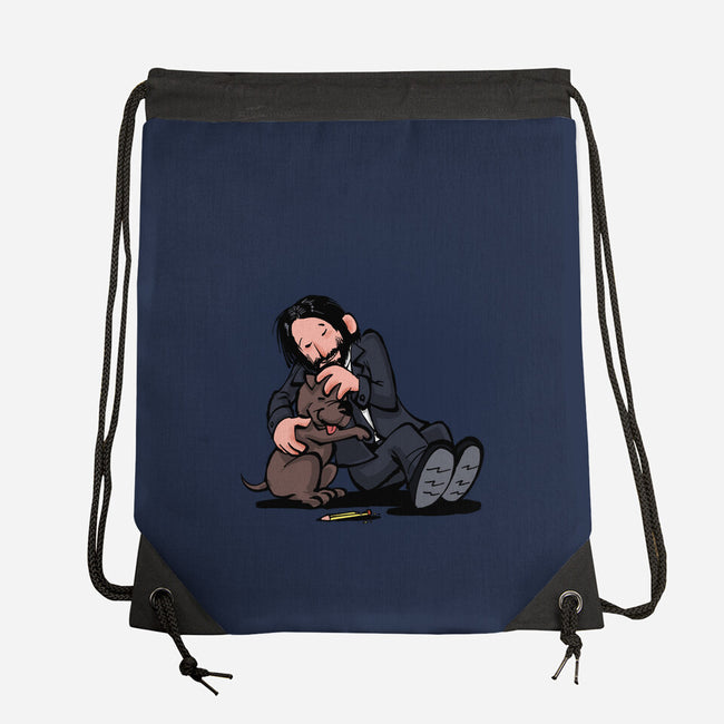 My Best Friend-None-Drawstring-Bag-zascanauta