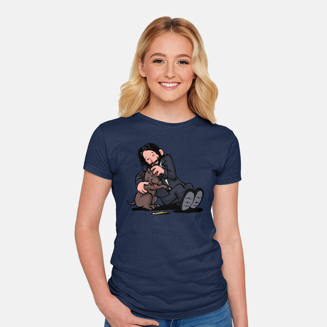 My Best Friend-Womens-Fitted-Tee-zascanauta