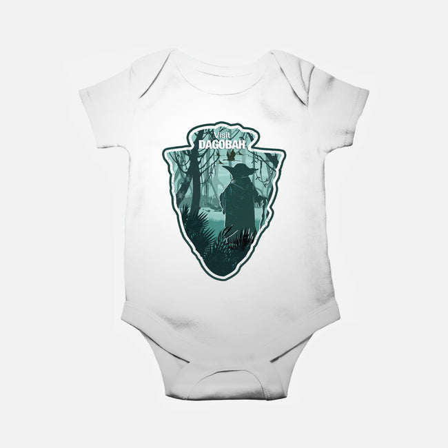Visit Dagobah-Baby-Basic-Onesie-palmstreet