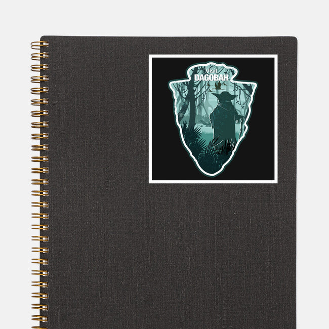 Visit Dagobah-None-Glossy-Sticker-palmstreet