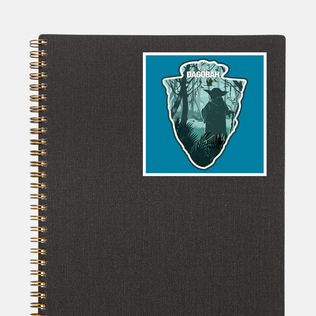 Visit Dagobah-None-Glossy-Sticker-palmstreet
