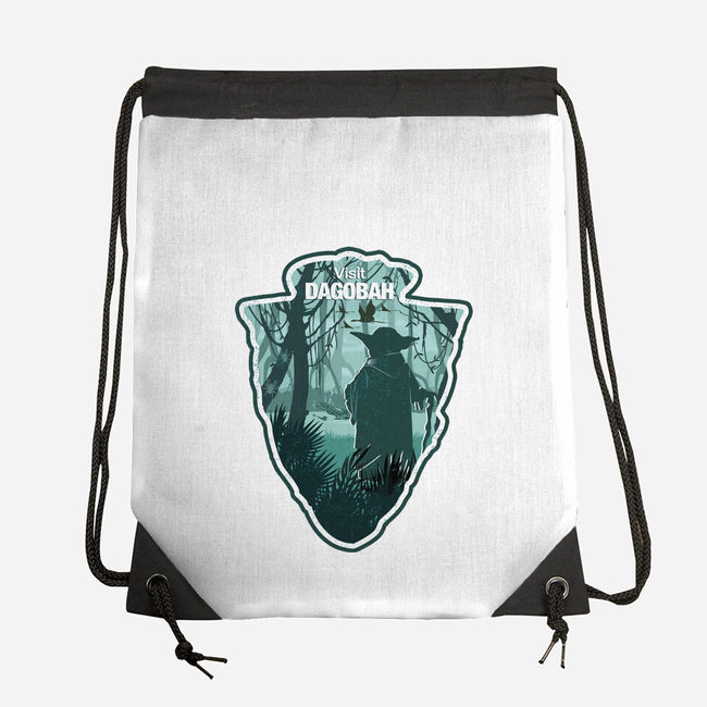 Visit Dagobah-None-Drawstring-Bag-palmstreet