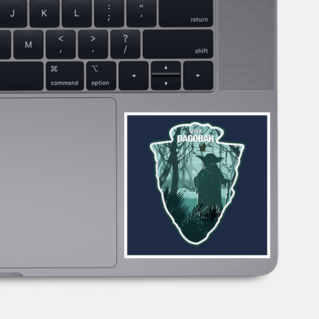 Visit Dagobah-None-Glossy-Sticker-palmstreet