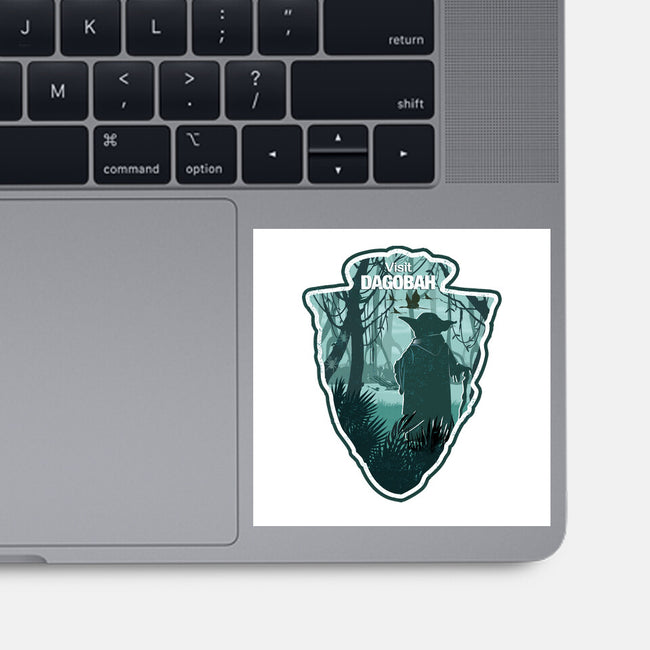 Visit Dagobah-None-Glossy-Sticker-palmstreet