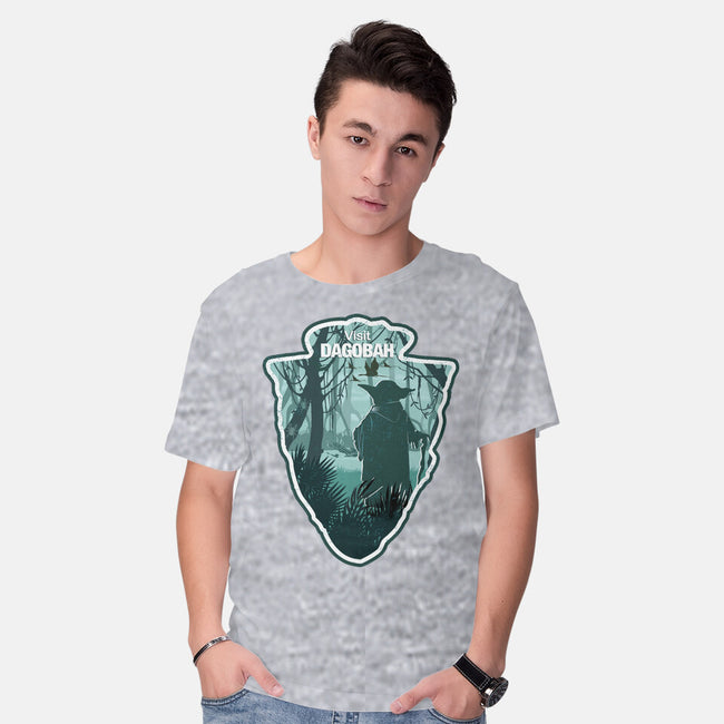 Visit Dagobah-Mens-Basic-Tee-palmstreet