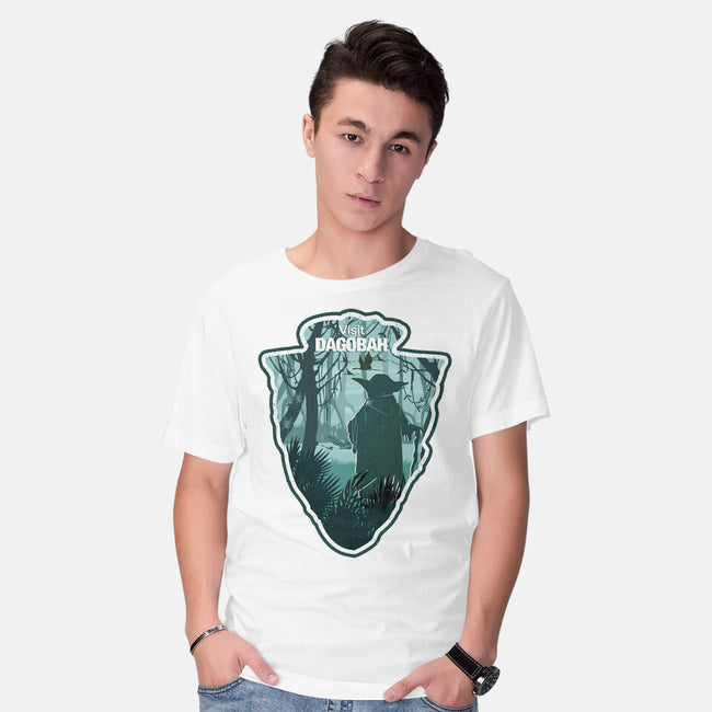 Visit Dagobah-Mens-Basic-Tee-palmstreet