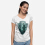 Visit Dagobah-Womens-V-Neck-Tee-palmstreet