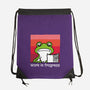 Work In Frogress-None-Drawstring-Bag-imisko