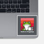 Work In Frogress-None-Glossy-Sticker-imisko