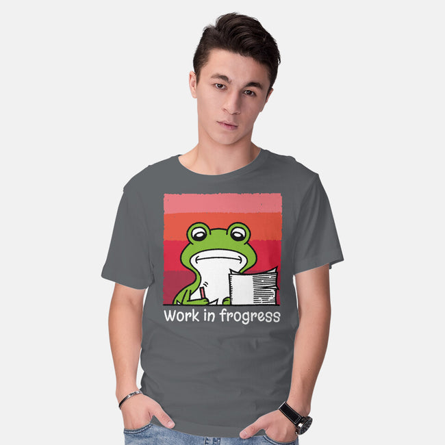 Work In Frogress-Mens-Basic-Tee-imisko
