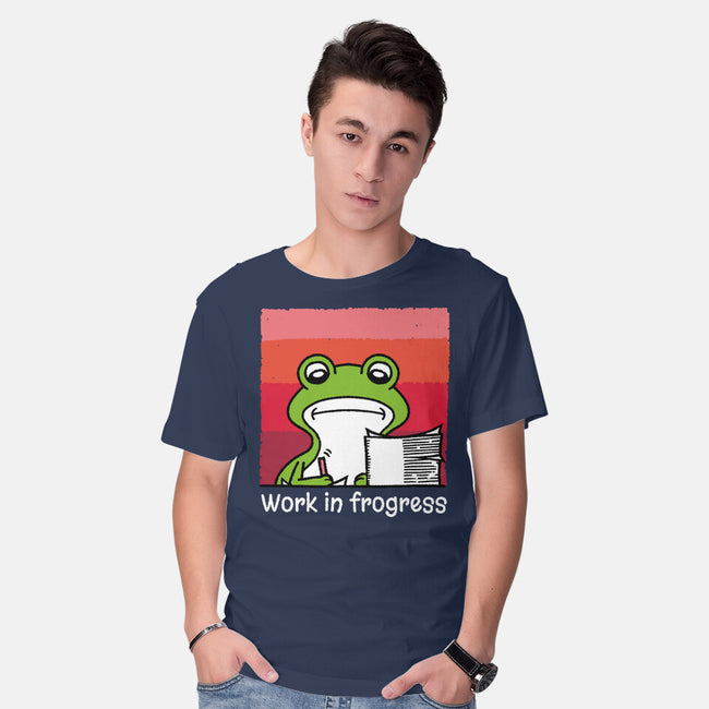 Work In Frogress-Mens-Basic-Tee-imisko