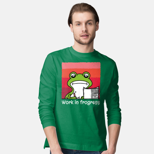 Work In Frogress-Mens-Long Sleeved-Tee-imisko