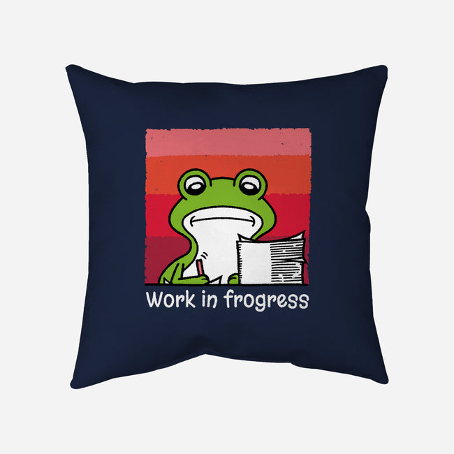 Work In Frogress-None-Removable Cover w Insert-Throw Pillow-imisko