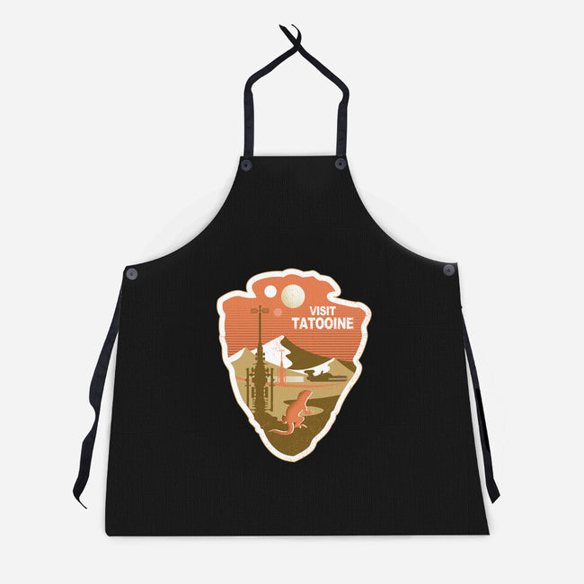 Visit Tatooine-Unisex-Kitchen-Apron-palmstreet