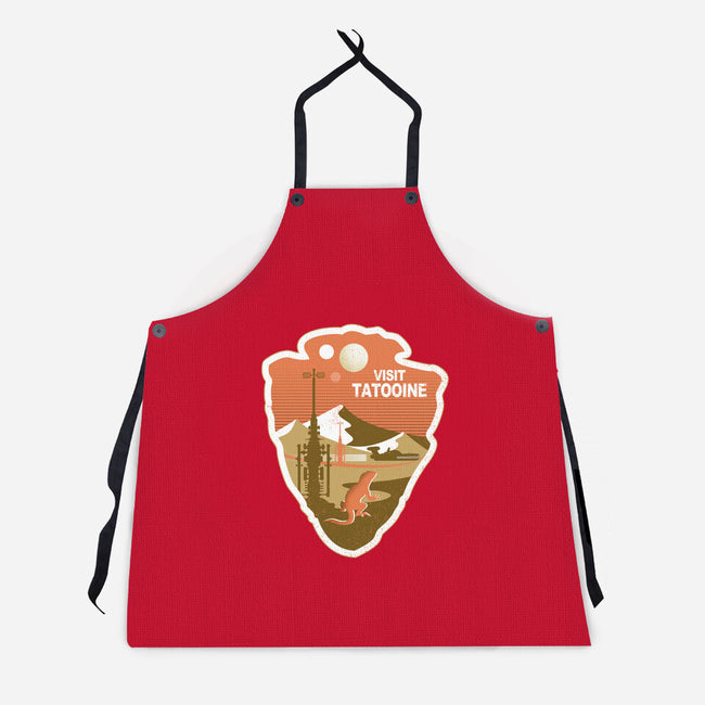 Visit Tatooine-Unisex-Kitchen-Apron-palmstreet
