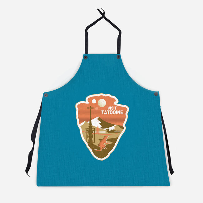 Visit Tatooine-Unisex-Kitchen-Apron-palmstreet