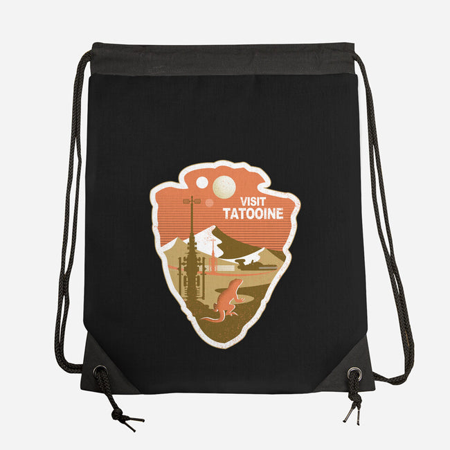 Visit Tatooine-None-Drawstring-Bag-palmstreet
