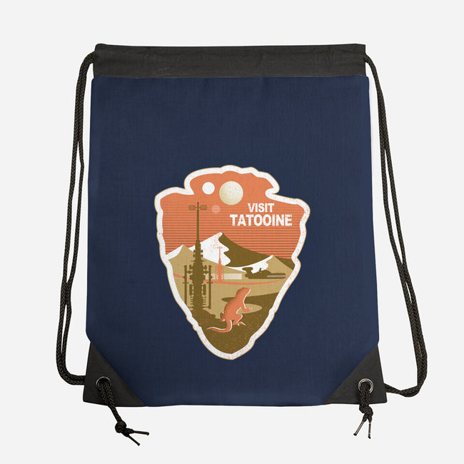 Visit Tatooine-None-Drawstring-Bag-palmstreet
