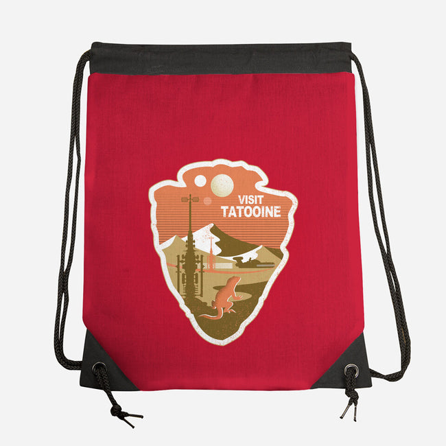 Visit Tatooine-None-Drawstring-Bag-palmstreet