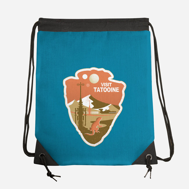 Visit Tatooine-None-Drawstring-Bag-palmstreet