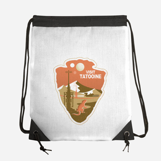 Visit Tatooine-None-Drawstring-Bag-palmstreet