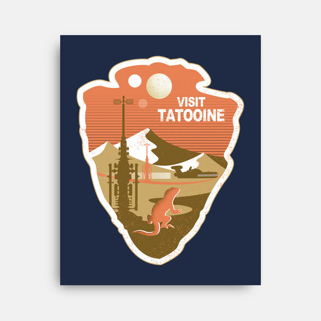 Visit Tatooine-None-Stretched-Canvas-palmstreet