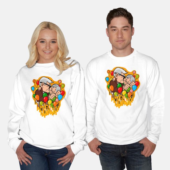 Balloon Kiss-Unisex-Crew Neck-Sweatshirt-jasesa