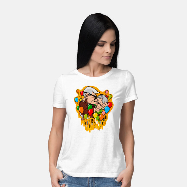 Balloon Kiss-Womens-Basic-Tee-jasesa