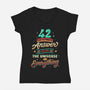 Harmless Number-Womens-V-Neck-Tee-retrodivision