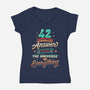 Harmless Number-Womens-V-Neck-Tee-retrodivision