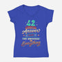 Harmless Number-Womens-V-Neck-Tee-retrodivision