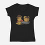 Raider Of The Bad Honey-Womens-V-Neck-Tee-Betmac