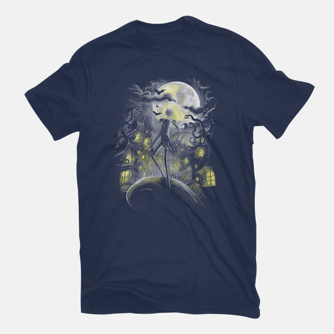 Wanderer Before Christmas-Mens-Basic-Tee-zascanauta