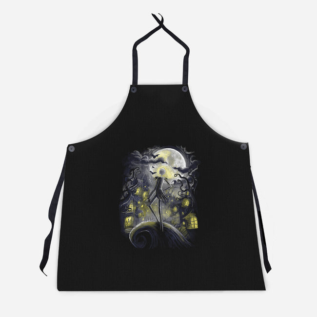 Wanderer Before Christmas-Unisex-Kitchen-Apron-zascanauta