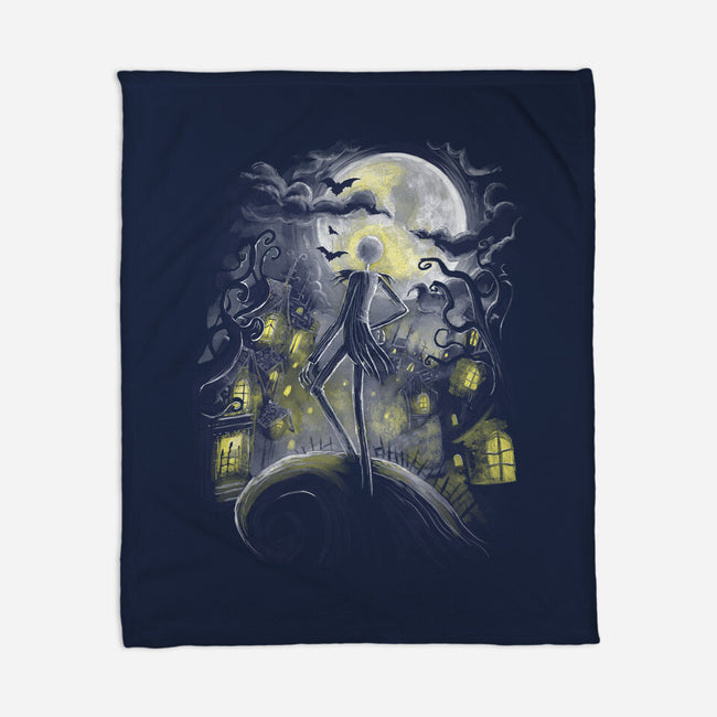 Wanderer Before Christmas-None-Fleece-Blanket-zascanauta
