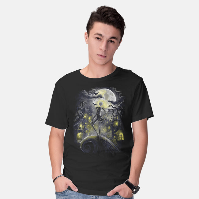 Wanderer Before Christmas-Mens-Basic-Tee-zascanauta