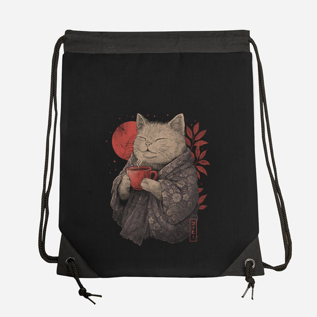 The Purrfect Brew-None-Drawstring-Bag-eduely