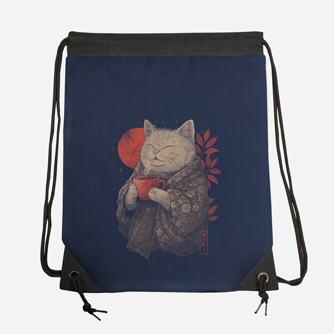 The Purrfect Brew-None-Drawstring-Bag-eduely