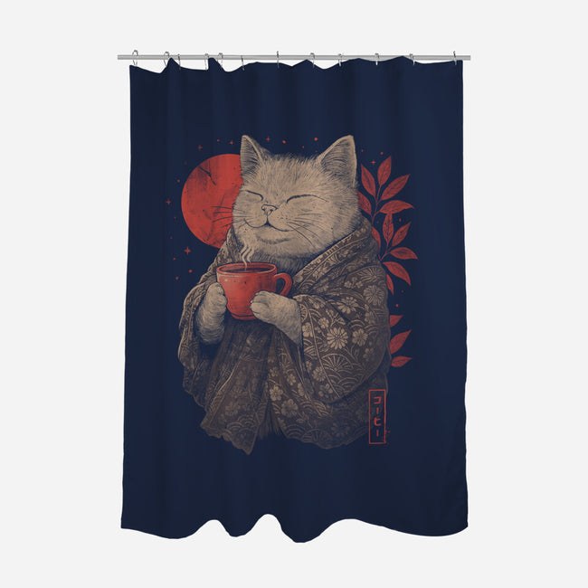 The Purrfect Brew-None-Polyester-Shower Curtain-eduely